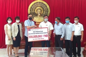 Phú Thọ: Tiếp nhận ủng hộ 300 triệu đồng vào Quỹ vacxin phòng chống COVID-19