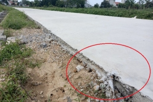 Hậu Lộc, Thanh Hóa: Cần làm rõ việc Công ty CP XD và TM Hoàng Long thi công không đúng quy định, người dân bức xúc
