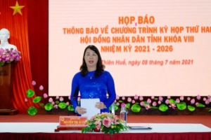 Thừa Thiên Huế: Kỳ họp thứ 2 HĐND tỉnh khoá VIII, sẽ xem xét thông qua 14 nghị quyết quan trọng