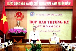 Lạng Sơn: Tổ chức họp báo thường kỳ quý II/2021