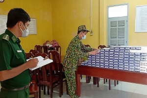An Giang: Thu giữ gần 5.000 bao thuốc lá nhập lậu