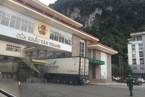 Hoạt động thông quan hàng hóa qua Cửa khẩu Tân Thanh trở lại bình thường từ hôm nay