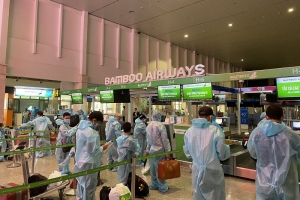 Bamboo Airways hỗ trợ chở gần 200 công dân Thanh Hoá từ TP. Hồ Chí Minh về quê