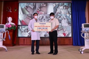 Tập đoàn THACO trao tặng 4 máy thở trị giá 2,4 tỷ đồng cho Bệnh viện Đa khoa Đồng Nai
