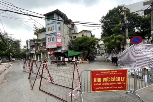Hà Nội: Thiết lập vùng cách ly y tế tại phường Thổ Quan với hơn 1.300 nhân khẩu