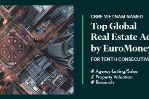 Lần thứ 10 liên tiếp CBRE Việt Nam được vinh danh tại giải thưởng Euromoney