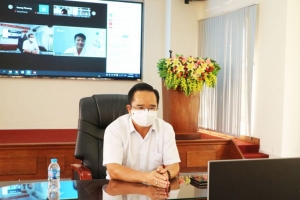 Long An: Bí thư Tỉnh ủy đối thoại với doanh nghiệp về phương án khôi phục sản xuất