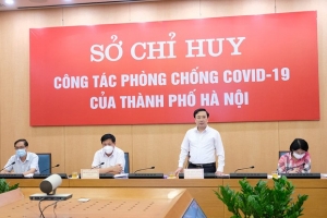 Thứ trưởng Bộ Y tế Đỗ Xuân Tuyên làm việc với Hà Nội phòng chống dịch Covid-19