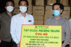 Cà Mau: Tiếp nhận thiết bị vật tư y tế phòng chống dịch Covid-19