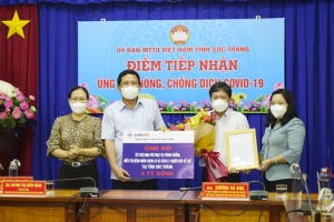 Sóc Trăng: Tiếp nhận trang thiết bị y tế hỗ trợ công tác phòng, chống dịch Covid-19