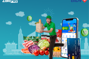 BIDV-ZaloPay tặng voucher 100.000 đồng cho khách hàng mua sắm tại Bách Hóa Xanh