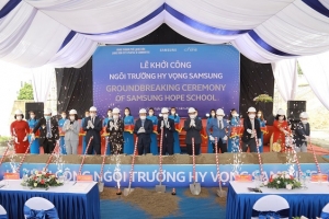 Ngôi trường Hy vọng Samsung thứ tư được khởi công xây dựng tại Lạng Sơn