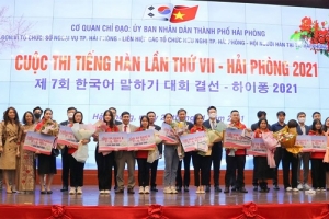 Chung kết Cuộc thi tiếng Hàn lần thứ VII - Hải Phòng 2021: Hợp tác Việt Nam - Hàn Quốc, chung tay vượt qua đại dịch COVID-19