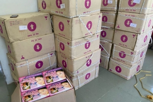Cơ quan chức năng tỉnh Kiên Giang phát hiện số lượng lớn mỹ phẩm và cây dao chưa xác định chủ sở hữu hợp pháp
