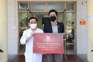 Tân Hoàng Minh ủng hộ công tác phòng chống dịch Covid-19 tại Thái Nguyên