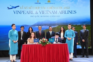 Vietnam Airlines và Vinpearl ký kết hợp tác phát triển sản phẩm hàng không - du lịch an toàn