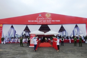 Vingroup khởi công nhà máy sản xuất Pin VinES tại Hà Tĩnh