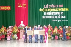 Thanh Hóa: Xã Triệu Lộc đón nhận Quyết định đạt chuẩn nông thôn mới