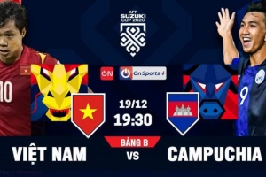 Việt Nam - Campuchia: Vào bán kết với ngôi đầu bảng?