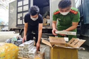 Công an Thanh Khê tạm giữ số lượng lớn thuốc lá không có hóa đơn, chứng từ