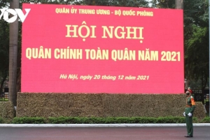 Chủ tịch nước Nguyễn Xuân Phúc dự Hội nghị Quân chính toàn quân năm 2021