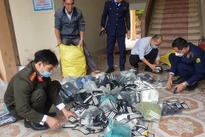 Hải Dương thu giữ 7.066 sản phẩm đế giầy, dép giả mạo các nhãn hiệu nổi tiếng