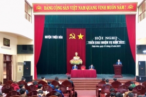 Huyện Thiệu Hoá triển khai nhiệm vụ năm 2022