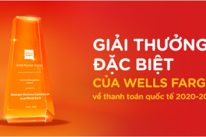 MSB nhận Giải thưởng đặc biệt về thanh toán quốc tế từ Wells Fargo