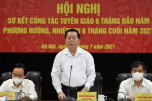 Trưởng ban Tuyên giáo Trung ương: Tạo sự thống nhất trong Đảng và sự đồng thuận trong Nhân dân