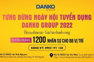 1.200 nhân sự thỏa sức ứng tuyển với mức lương “khủng” tại Danko Group