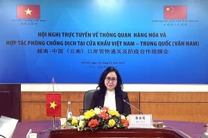 Hội nghị trực tuyến về thông quan hàng hóa tại cửa khẩu giữa Việt Nam và Vân Nam Trung Quốc