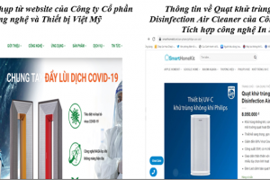 Cục Cạnh tranh và Bảo vệ người tiêu dùng cảnh báo Panasonic Việt Nam và nhiều doanh nghiệp thổi phồng tác dụng sản phẩm điện tử ngừa Covid - 19