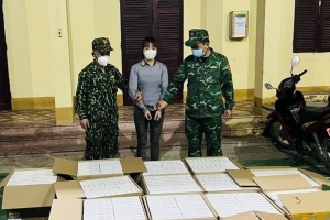 Biên phòng Lạng Sơn thu giữ 7.500 bộ kit xét nghiệm nhanh Covid-19