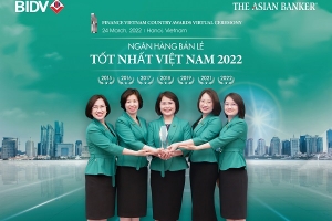 BIDV nhận giải thưởng Ngân hàng Bán lẻ Tốt nhất Việt Nam lần thứ 7