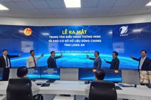 Long An ra mắt Trung tâm điều hành thông minh và Kho cơ sở dữ liệu dùng chung