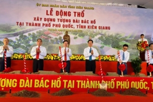 Kiên Giang khởi công xây dựng Tượng đài Bác Hồ và khánh thành Đền thờ liệt sỹ ở Phú Quốc