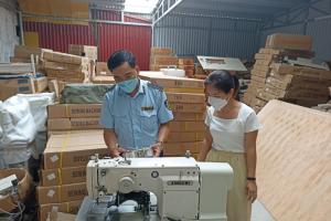 Phát hiện một doanh nghiệp tại Thái Bình buôn bán hàng nhập khẩu vi phạm về nhãn hàng hóa