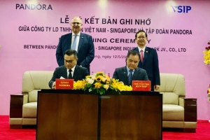 Tập đoàn Pandora (Đan Mạch) đầu tư dự án quy mô hơn 100 triệu USD tại Bình Dương
