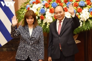 Chủ tịch nước chủ trì lễ đón và hội đàm với Tổng thống Hy Lạp tại Hà Nội
