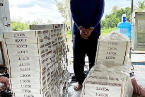 Công an tỉnh Đồng Tháp thu giữ gần 3.000 bao thuốc lá ngoại nhập lậu
