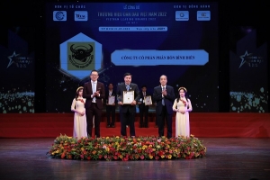 Công ty cổ phần Phân bón Bình Điền nhận giải “Thương hiệu dẫn đầu Việt Nam 2022”