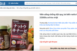 Cảnh bảo sản phẩm Orihiro Nattokinase capsules quảng cáo gây hiểu lầm như thuốc chữa bệnh