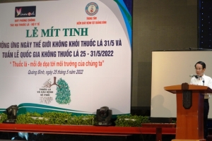 Quảng Bình hưởng ứng Ngày Thế giới không khói thuốc lá và Tuần lễ Quốc gia không thuốc lá