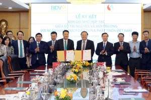 Bộ Tài nguyên và Môi trường và BIDV ký kết Bản ghi nhớ hợp tác