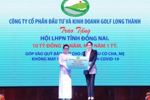 Golf Long Thành tài trợ 10 tỷ đồng cho chương trình "Mẹ đỡ đầu" tại Đồng Nai
