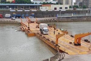 Quảng Ninh: Chính thức thông quan trở lại Lối mở cầu phao Km3+4 Hải Yên