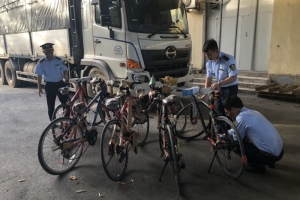 Hà Tĩnh: Phát hiện, xử lý lô xe đạp “bãi” nhập lậu