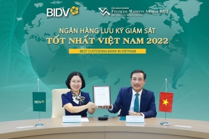BIDV nhận giải thưởng “Ngân hàng lưu ký giám sát tốt nhất Việt Nam 2022”