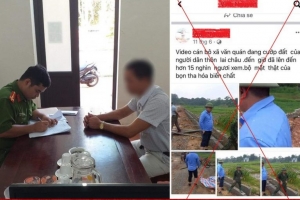 Vĩnh Phúc: Xử phạt đối tượng đăng tải thông tin bôi nhọ lãnh đạo xã