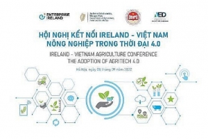 Hội nghị kết nối Ireland - Việt Nam về nông nghiệp 4.0: Trao đổi kinh nghiệm và thúc đẩy hợp tác trong lĩnh vực nông nghiệp